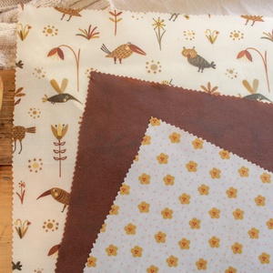 Új Őszi Méh Viaszos Kendő, Méhviaszos Kendő Csomag, Zero Waste Karácsonyi Ajándék, Környezetbarát, Beeswax Wrap - otthon & életmód - konyhafelszerelés, tálalás - konyhai textil - konyharuha & törlőkendő - Meska.hu