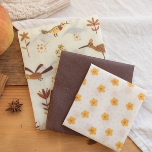Új Őszi Méh Viaszos Kendő, Méhviaszos Kendő Csomag, Zero Waste Karácsonyi Ajándék, Környezetbarát, Beeswax Wrap - otthon & életmód - konyhafelszerelés, tálalás - konyhai textil - konyharuha & törlőkendő - Meska.hu