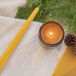 Adventi Kalendár Gyertya, Adventi Naptár, Illatmentes Méhviasz Karácsonyi Gyertya, Beeswax Advent Calendar Candle, Otthon & Életmód, Gyertya, illat, aroma, Gyertya, Gyertya-, mécseskészítés, MESKA