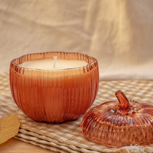 Nagy Szójaviasz Gyertya, Őszi Fűszeres Illatgyertya Üveg Tégelyben, Tökös Pite Illat, Szülinapi, Pumpkin Pie Candle - otthon & életmód - gyertya, illat, aroma - gyertya - Meska.hu