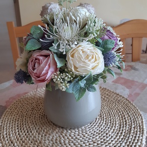 Virágos asztali dísz  - Meska.hu