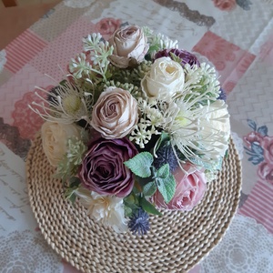 Virágos asztali dísz  - otthon & életmód - dekoráció - asztal és polc dekoráció - asztaldísz - Meska.hu