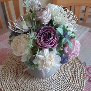 Virágos asztali dísz  - otthon & életmód - dekoráció - asztal és polc dekoráció - asztaldísz - Meska.hu