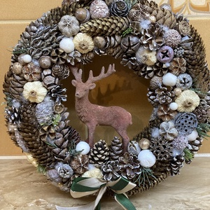 Téli ajtódísz - otthon & életmód - dekoráció - ajtó- és ablak dekoráció - ablakdísz - Meska.hu