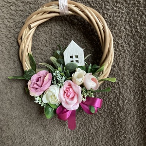 Tavaszi virágos ajtó dísz  - otthon & életmód - dekoráció - ajtó- és ablak dekoráció - ablakdísz - Meska.hu