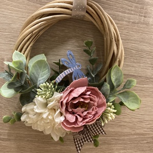 Tavaszi vesszős ajtó dísz  - otthon & életmód - dekoráció - ajtó- és ablak dekoráció - ajtótábla - Meska.hu