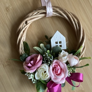 Tavaszi virágos ajtó dísz  - otthon & életmód - dekoráció - ajtó- és ablak dekoráció - ablakdísz - Meska.hu