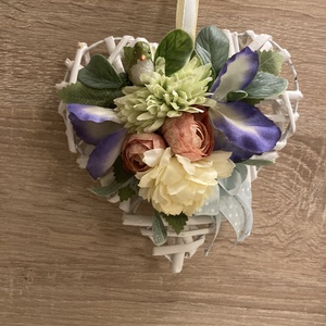 Szívecske ajtó dísz  - otthon & életmód - dekoráció - ajtó- és ablak dekoráció - ablakdísz - Meska.hu