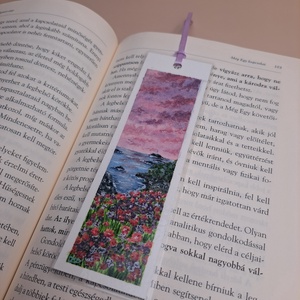 Akvarell festett könyvjelző - Meska.hu