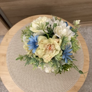 Tavaszi kis fácska , Otthon & Életmód, Dekoráció, Asztal és polc dekoráció, Asztaldísz, Virágkötés, MESKA