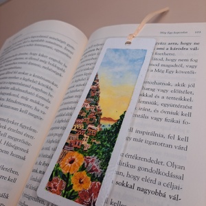 Akvarell festett könyvjelző, Könyv & Zene, Könyvjelző, Festészet, MESKA