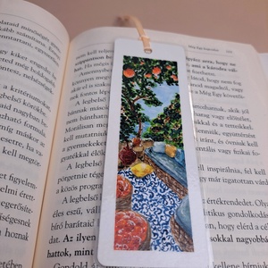Akvarell festett könyvjelző - könyv & zene - könyvjelző - Meska.hu