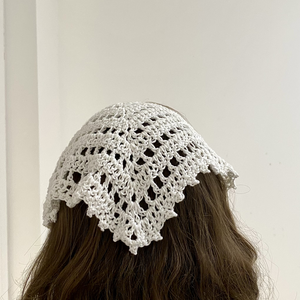 Pico fehér bandana fejkendő - ruha & divat - sál, sapka, kendő - fejpánt - Meska.hu