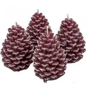 Kontúrozott toboz gyertya nagy 70x95 mm - csoki szett - kellékek & szerszámok - dekorációs kellékek - dekorációs gyertya - Meska.hu