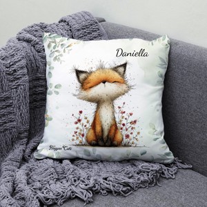 Névvel kérhető - Az erdő kis ravaszdija, a vörös róka mintás párna - otthon & életmód - lakástextil - párna & párnahuzat - díszpárna (belsővel együtt) - Meska.hu