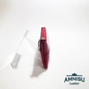 Piros lakk krokkómintás ívelt egy cipzáras kulcstartó C5008 - táska & tok - kulcstartó & táskadísz - kulcstartó - Meska.hu