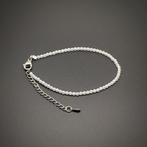 Fazettált fehér cirkon golyós ásvány karkötő állítható kapoccsal 2�2,5mm, Ékszer, Karkötő, Ásványkarkötő, , MESKA
