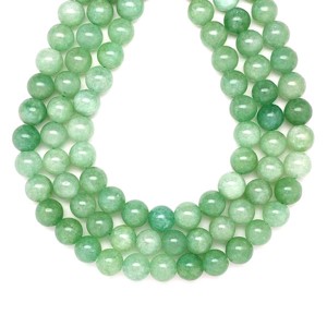 Jáde szinezett zöld golyó 10mm  ékszerkészítő alapanyag (füzér), Kellékek & szerszámok, Ásvány alapanyag, Ásványfüzér, , MESKA