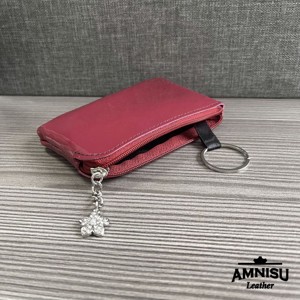 Sötét magenta lakk egy cipzáras kulcstartó A4003 - táska & tok - kulcstartó & táskadísz - kulcstartó - Meska.hu