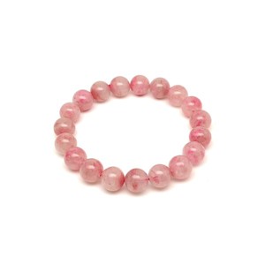 Thulit kvarccal golyó karkötő 10-11mm - Meska.hu