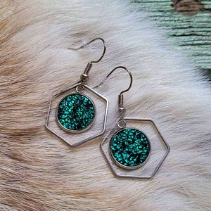 Belle - statement collection- bőr és nemesacél fülbevaló - Meska.hu