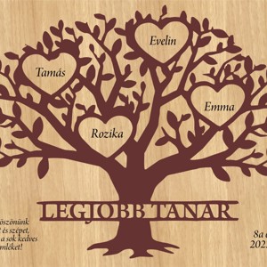 Pedagógusnapra ajándék gravírozott tábla, Otthon & Életmód, Dekoráció, Dísztárgy, , MESKA