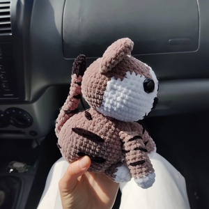 Horgolt cica - játék & sport - plüssállat & játékfigura - cica - Meska.hu