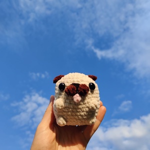 Horgolt mopsz/pug - játék & sport - plüssállat & játékfigura - kutya - Meska.hu
