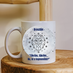Bögre - Oroszlán csillagjeggyel - Meska.hu