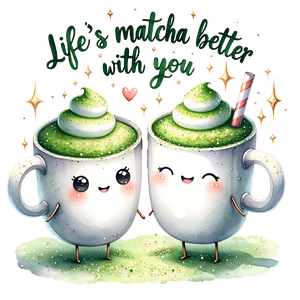 Bögre - Life's matcha better with you - otthon & életmód - konyhafelszerelés, tálalás - tálalás - bögre & csésze - Meska.hu
