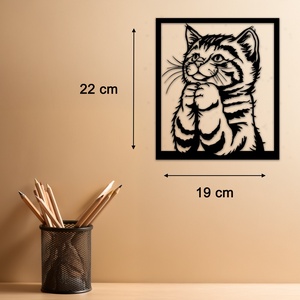 Kitten Prayer - Egyedi kompakt fali dekoráció - otthon & életmód - dekoráció - fali és függő dekoráció - falra akasztható dekor - Meska.hu