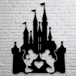 Disney Castle - Egyedi kompakt fali dekoráció - Meska.hu
