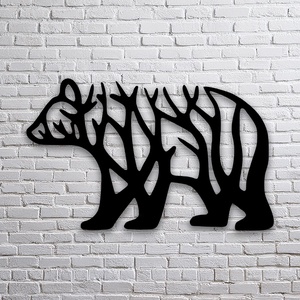 Bear Tree - Egyedi kompakt fali dekoráció - Meska.hu