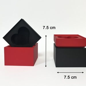 3D Szív alakú ékszerdoboz, tároló - ékszer - ékszertartó - ékszerdoboz - Meska.hu