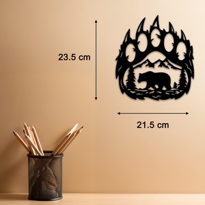 Bear In Paw - Egyedi kompakt fali dekoráció - otthon & életmód - dekoráció - fali és függő dekoráció - falra akasztható dekor - Meska.hu