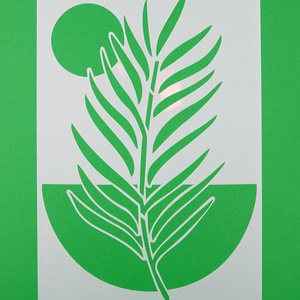 Sablon - Levélminták (4 variáció, 30x21cm) - kellékek & szerszámok - szerszámok, eszközök - sablonok - Meska.hu