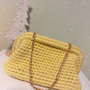 �Clutch citromsárga színben - táska & tok - kézitáska & válltáska - kézitáska - Meska.hu