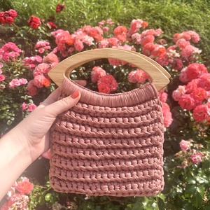 �Beach pastel rózsaszín színben, Táska & Tok, Kézitáska & válltáska, Kézitáska, Horgolás, MESKA