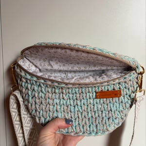 �Övtáska kék színben - táska & tok - övtáska - Meska.hu