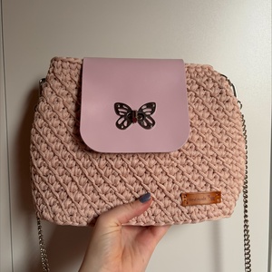 �Ladybird táska rózsaszín színben, Táska & Tok, Kézitáska & válltáska, Válltáska, Horgolás, MESKA