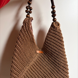 Citybag táska barna színben, Táska & Tok, Kézitáska & válltáska, Nagy pakolós táska, Horgolás, MESKA