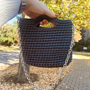 �Crafty szürke színben - táska & tok - kézitáska & válltáska - válltáska - Meska.hu