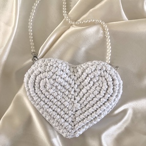 Forever Starts Now kollekció - Bridal szívecske alakú táska - táska & tok - kézitáska & válltáska - válltáska - Meska.hu