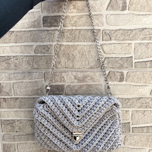 �Amour táska csillogós szürke színben - Meska.hu