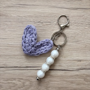 Szívecske alakú kulcstartó/táska charm - táska & tok - kulcstartó & táskadísz - táskadísz - Meska.hu