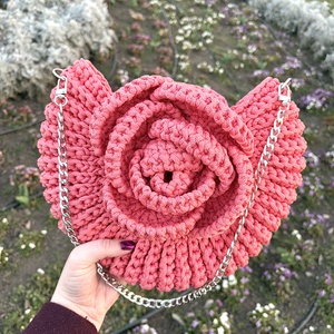 �Rosie táska korall színben - táska & tok - kézitáska & válltáska - válltáska - Meska.hu