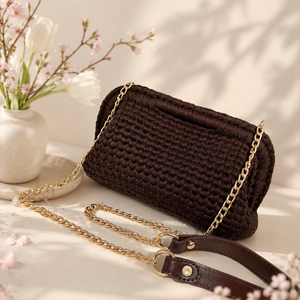 �Clutch barna színben - Meska.hu