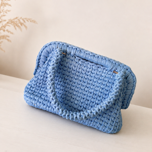 �Clutch táska világos kék színben - Meska.hu