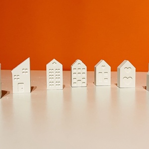 DIY Karácsonyi falu- színezhető, Karácsony, Karácsonyi lakásdekoráció, Karácsonyi falu, házikó, Gipszöntés, MESKA