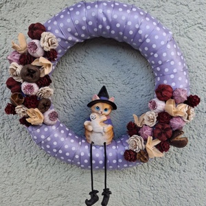 Haloweeni ajtódísz 25cm - Meska.hu